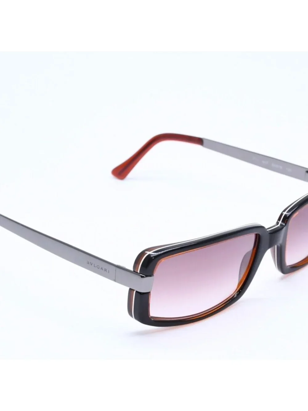 Bvlgari Sunglasses Eyewear Brown Black Silver